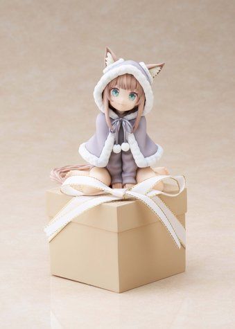 Оригінальна аніме фігурка Uchi no Neko ga Onnanoko de Kawaii - Kinako - Okigae Collection - Palette - Present | Оригінальна аніме фігурка