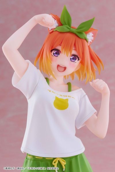 Оригінальна аніме фігурка The Quintessential Quintuplets Desktop Cute - Yotsuba Nakano Original Cat Roomwear Ver. | Оригінальна аніме фігурка